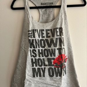 DISCONTINUED! EUC Hadestown Broadway Tank: Size Small